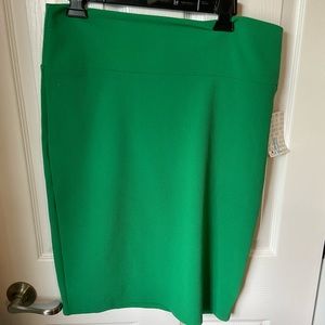 NWT Lularoe Green Cassie Skirt Size XL